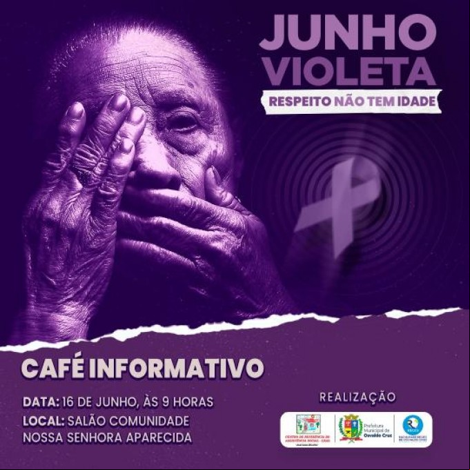 Café Informativo marca campanha Junho Violeta em Osvaldo Cruz na próxima segunda-feira